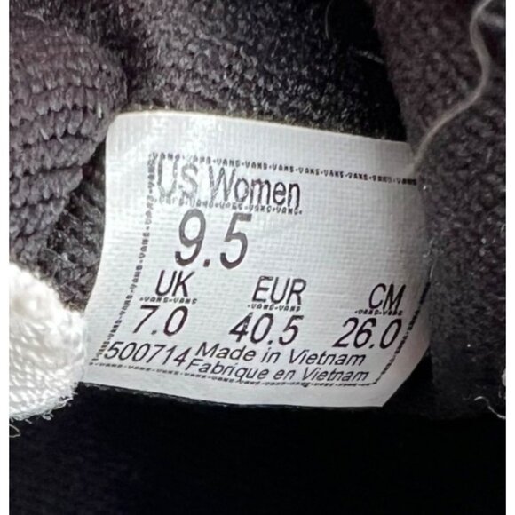 Vans Womens Sunflower Checkerboard Slip-On Shoes Size 9.5 Black & Yellow Canvas - Picture 6 of 7